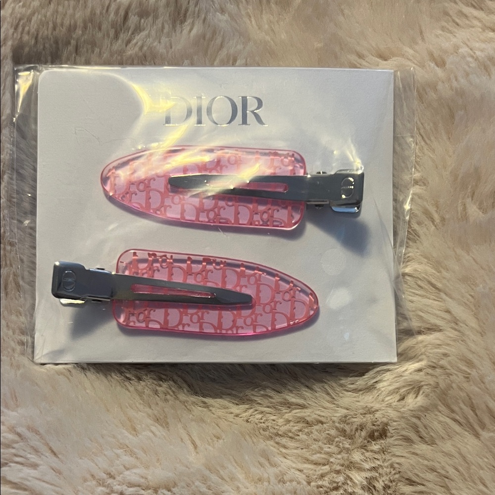 Dior Pink Beauty Hair Clips - Picture 2 of 2
